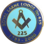 Royal Larne Lodge No615 (16mm Dia) Royal Larne Lodge No615 (16mm Dia)